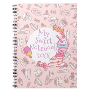 Sweet Barkery and Drinks Peach Notebook