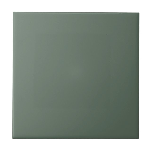 Sweet Basil Green Square Kitchen and Bathroom Ceramic Tile (Front)