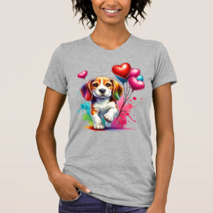 Sweet Beagle Pup Valentine T-Shirt
