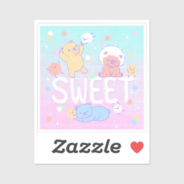 Sweet Bears with Fluffy Monsters (Sheet)