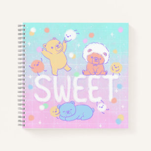 Sweet Bears with Fluffy Monsters Notebook