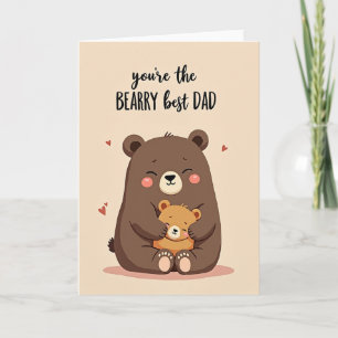 Sweet Beary Best Dad Card