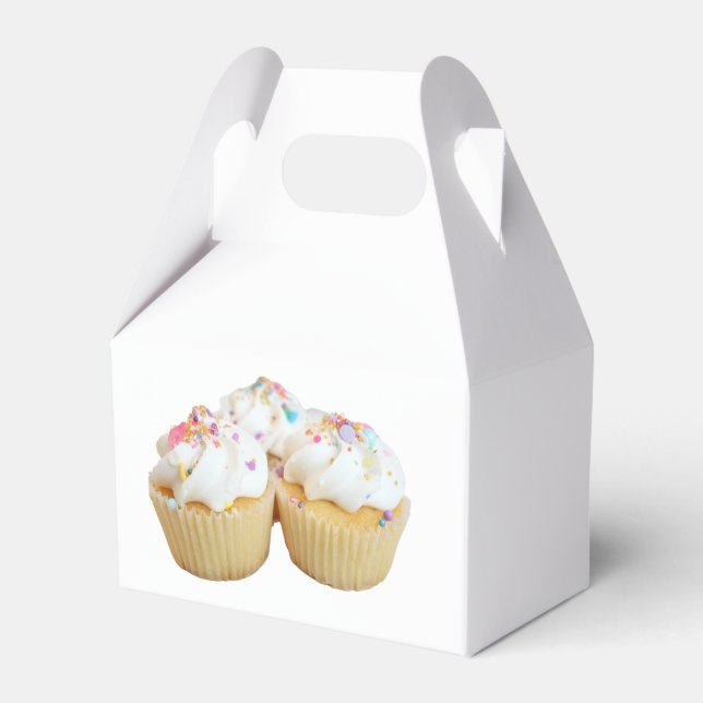 Sweet Beautiful Cupcakes Favour Box (Front Side)