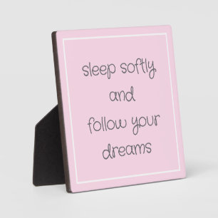 Sweet Bedtime Words art Plaque