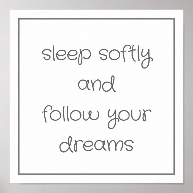Sweet Bedtime Words wall art (Front)