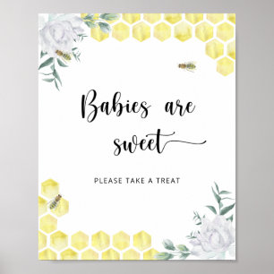 Sweet Bee babies are sweet Poster