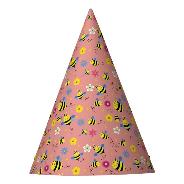 Sweet Bee Blossom Garden Party Hat (Front)