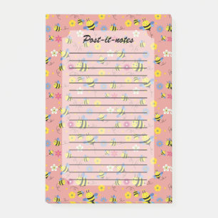 Sweet Bee Blossom Garden Post-it Notes