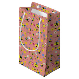 Sweet Bee Blossom Garden Small Gift Bag