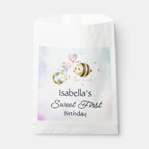 Sweet Bee First Birthday Personalized Favour Bag