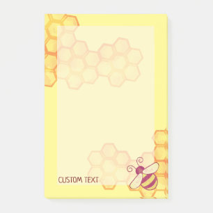Sweet Bee Honeycomb Custom Post-it Notes