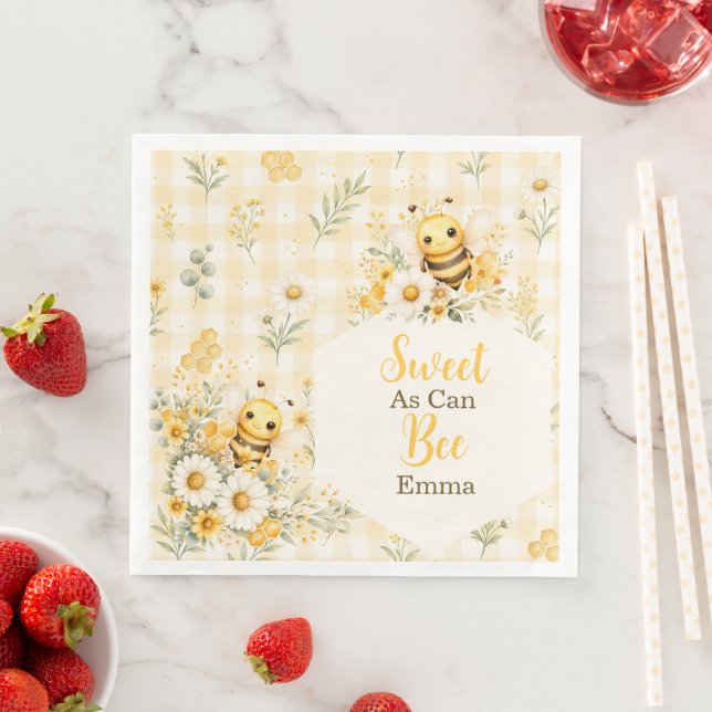 Sweet Bee Honeycomb Napkin (Insitu)