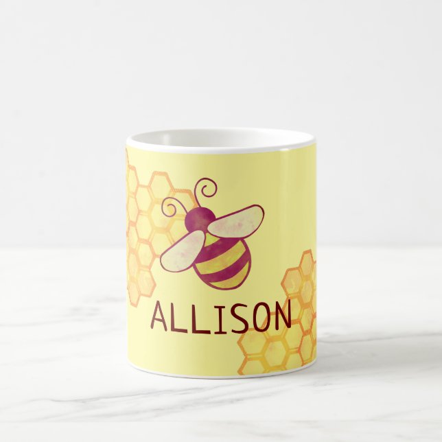 Sweet Bee Personalised Name Mug (Center)