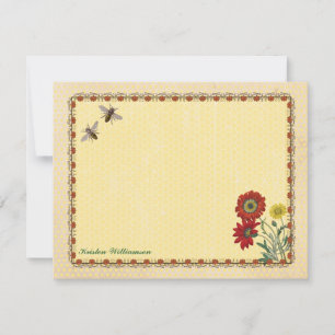 Sweet Bee Personalised Note Cards