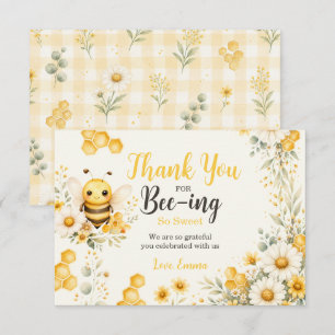 Sweet Bee Thank You Birthday Card