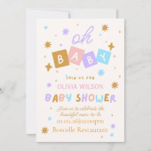 Sweet Beginnings Baby Shower Collection Invitation