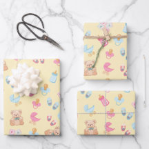 Sweet Beginnings Baby Wrapping Paper –Matte Finish