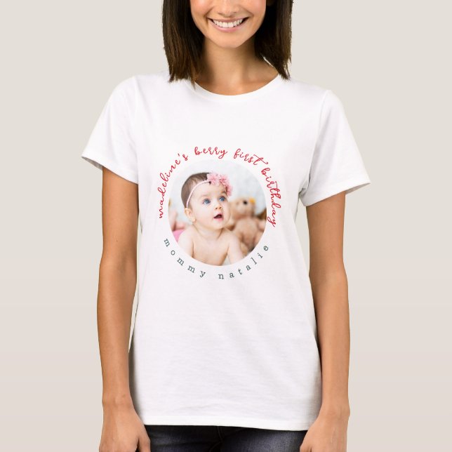 Sweet Berry First Birthday T-Shirt (Front)