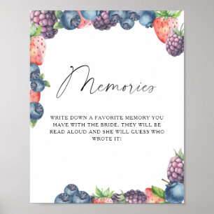 Sweet berry - memories with the bride poster