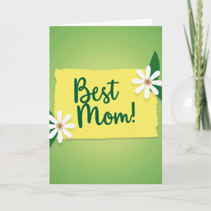 Sweet Best Mum Floral Card
