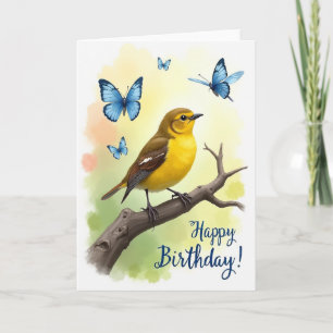 Sweet Bird Birthday Card