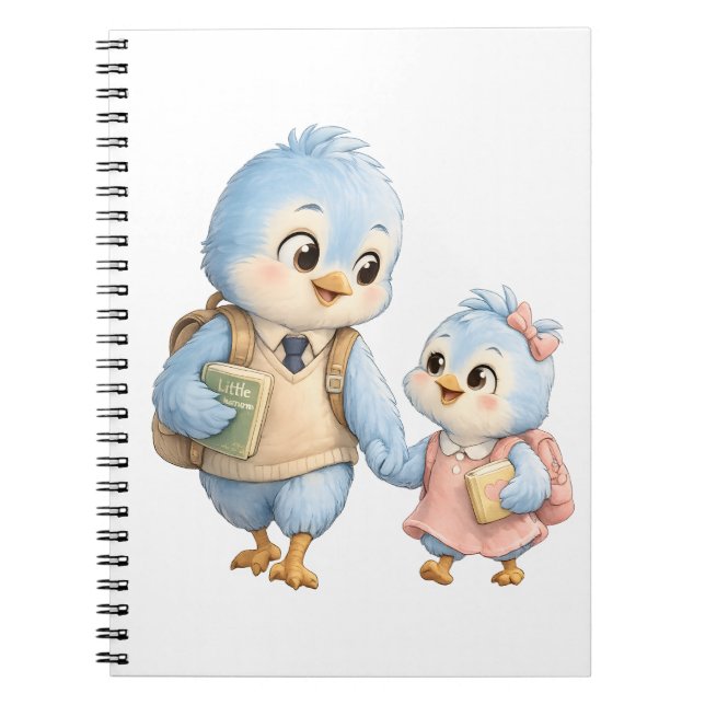 Sweet Bird Brother Sister Notebook (Front)