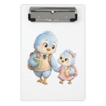 Sweet Bird Siblings Mini Clipboard