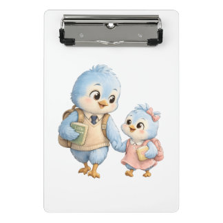 Sweet Bird Siblings Mini Clipboard