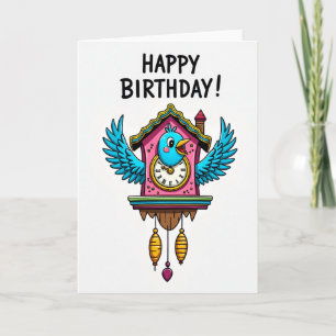 Sweet Birdhouse Birthday Card
