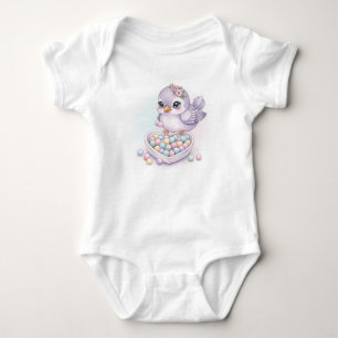 Sweet Birds. Currant Dragee by Natasha Us Baby Bodysuit