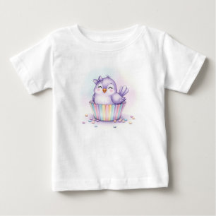 Sweet Birds. Plum Cupcake by Natasha Us Baby T-Shirt