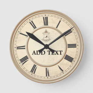 Sweet birds spring in your home round clock