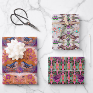 Sweet Birds Wrapping Paper Sheet