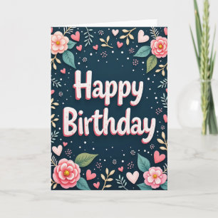 Sweet Birthday 3D Letter Card