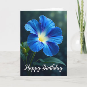 Sweet Birthday Blue Bloom Card