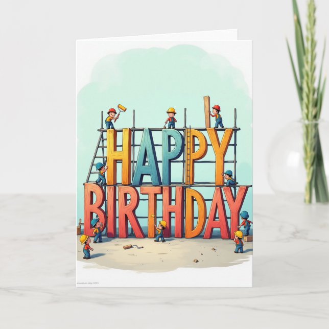 Sweet Birthday Builders Card (Front)