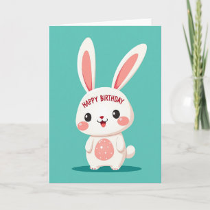 Sweet Birthday Bunny Art Card