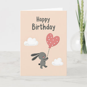 Sweet Birthday Bunny Card