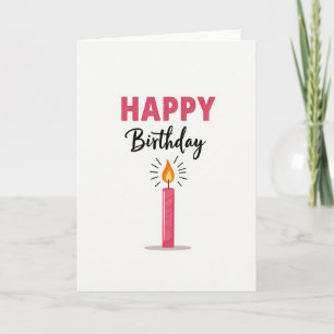 Sweet Birthday Candle Art Card