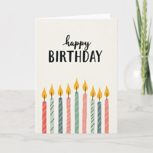 Sweet Birthday Candle Card