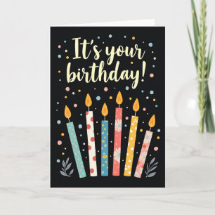 Sweet Birthday Candlelit Card