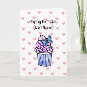 Sweet Birthday Card for Her Birthday Cupcake