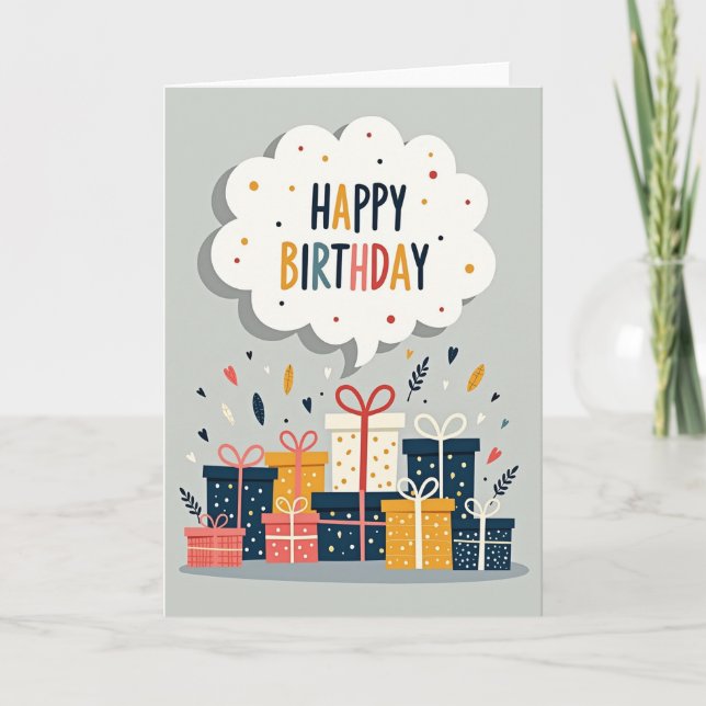 Sweet Birthday Cloud Card (Front)