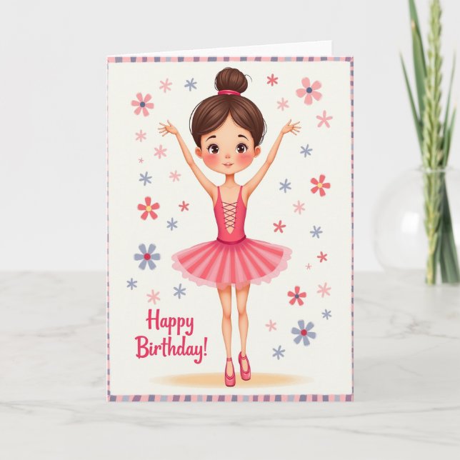 Sweet Birthday Dancer Card (Front)