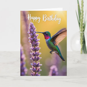 Sweet Birthday Emerald Bird Card