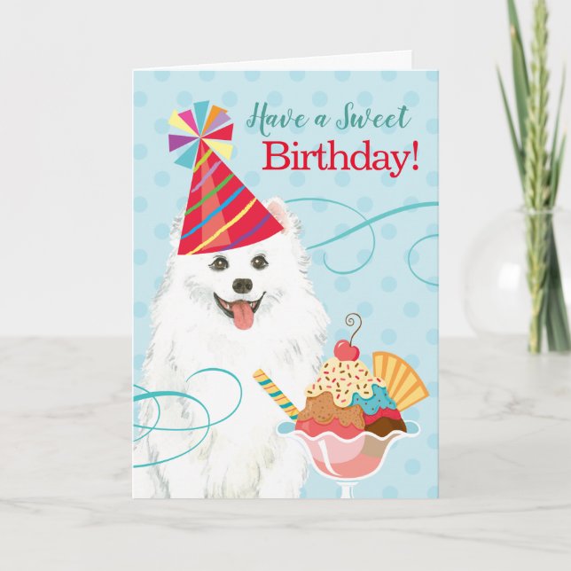Sweet Birthday Eskie Card (Front)