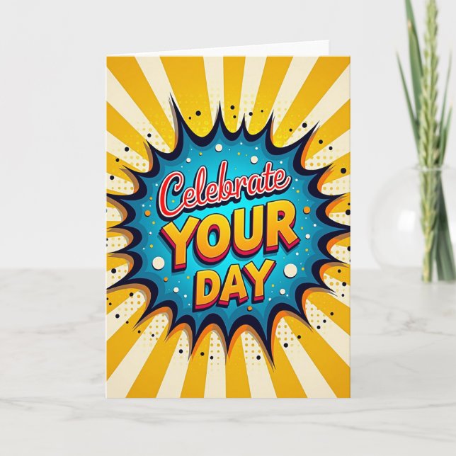 Sweet Birthday Explosion Card (Front)
