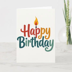 Sweet Birthday Flame Card