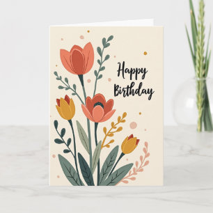 Sweet Birthday Floral Garden Card