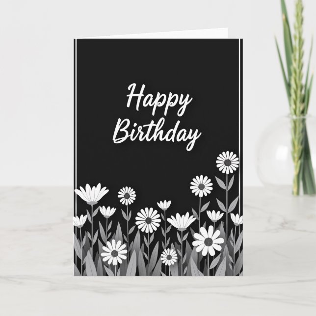 Sweet Birthday Floral Meadow Card (Front)